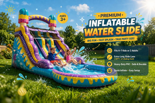 Pop Jump Inflatable Water Slide